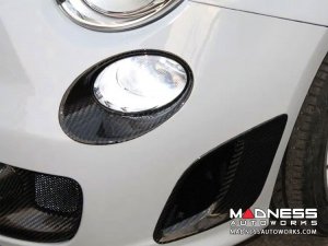 FIAT 500 Driving Lights Frames - Carbon Fiber - EU Model 